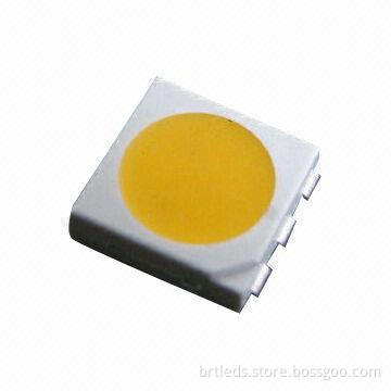 5050 SMD LED, PLCC-6 Package, 4050-6050mcd, White SMD LEDs, 5.4 x 5.0 x 1.5mm